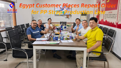 Ultimi blog aziendali su Cliente egiziano effettua un ordine ripetuto per una linea di produzione di reggette in PP