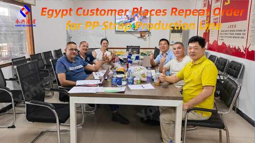 Ultimi blog aziendali su Cliente egiziano effettua un ordine ripetuto per una linea di produzione di reggette in PP
