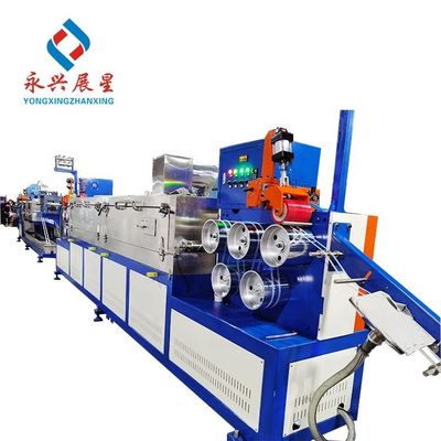 Buon prezzo Linea di produzione per estrusori di reggette in plastica PP a 2 linee per la produzione di reggette per imballaggio, diametro vite 75 mm in linea