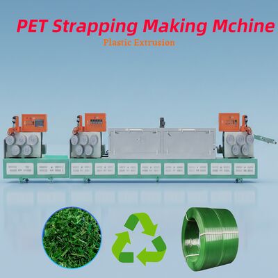 Buon prezzo Linea di produzione di cinghie in PET a vite singola con materiale vite 38CrMoALA, capacità 250-500 KG/H e motivi di goffratura personalizzabili in linea