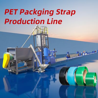 Buon prezzo Linea di produzione di cinghie in PET a vite singola con materiale vite 38CrMoALA, capacità 250-500 KG/H e motivi di goffratura personalizzabili in linea