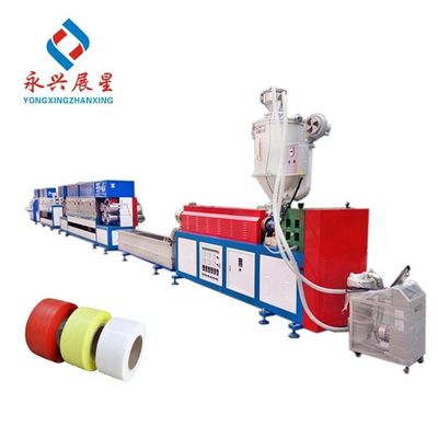 Buon prezzo Linea di produzione di fasce in PP ad alta precisione a vite singola Estrusore di plastica ISO9001/2015 Dimensioni L30*W1.5*H3.5M in linea