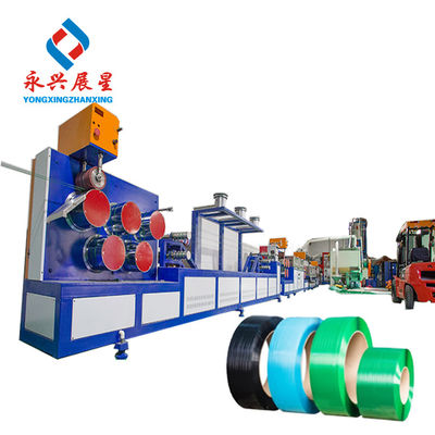 Buon prezzo 19000 KG Peso 90 mm Diametro di vite PET Estrusione Linea di produzione di fasce di plastica per applicazioni pesanti in linea