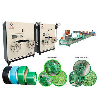 Macchina di produzione di cinghie in acciaio veloce Yxzxpet100A Controllo automatico della tensione 400-600 Kg Tensione del cinghiale