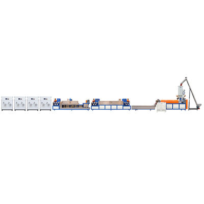 Buon prezzo Macchina per la fabbricazione di nastri di imballaggio in plastica in PP completamente automatica 90-600 KG/h in linea
