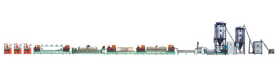 Macchina per la fabbricazione di reggette in PET elettrica garantita con sistema di controllo PLC Cinese/Inglese e tipo di azionamento elettrico