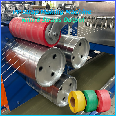 Buon prezzo Attrezzatura per l'estrusione di reggette in PP Attrezzatura per la produzione di nastri per imballaggio in plastica Macchina per la produzione in linea