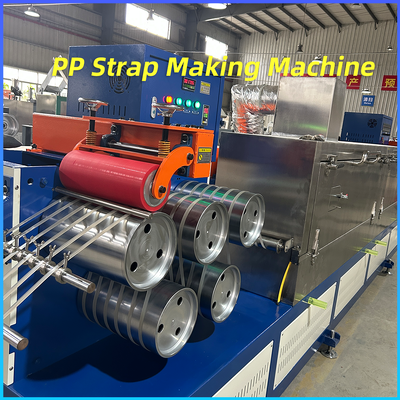 Buon prezzo Macchina per la produzione di cinturini in PP da 280 kg / h 6 per la linea di produzione di cinturini in polipropilene da 5-19 mm in linea