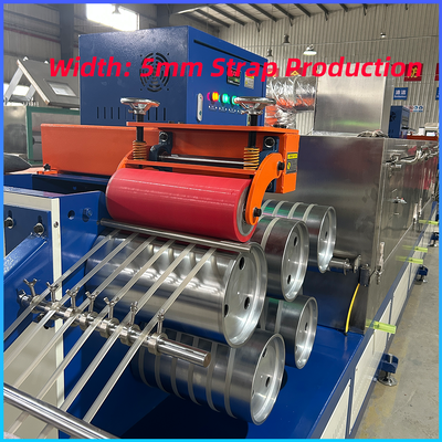 Buon prezzo 5mm Pp Auto Strapping Plastic Making Machine Pet Strap Linea di produzione single screw 160-300kg/h in linea